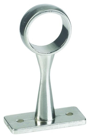 Image of Wickes Interior Centre Rail Bracket - 19mm Brushed Nickel