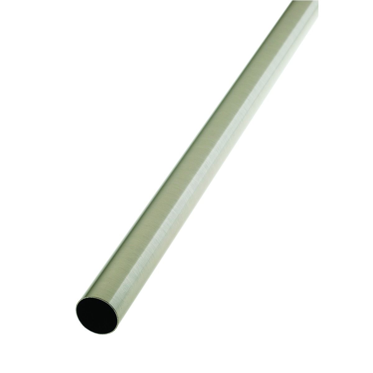 Wickes Interior Wardrobe Rail - 19mm x 910mm Brushed Nickel