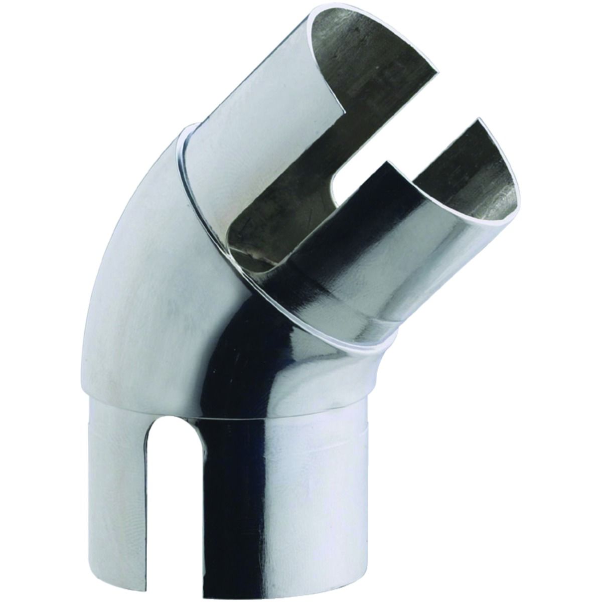 Wickes Handrail 135° Elbow - Chrome