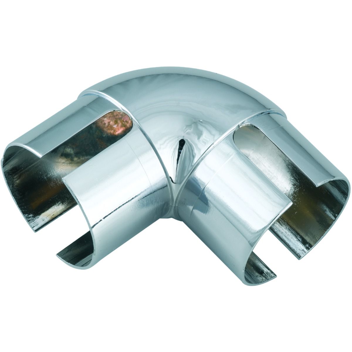 Image of Wickes Handrail 90° Elbow - Chrome