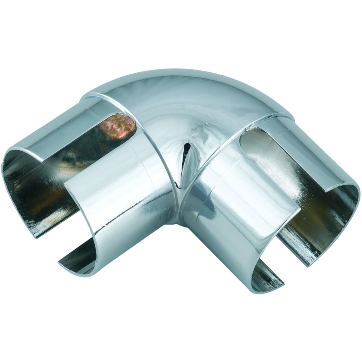 Wickes Handrail 90° Elbow - Chrome