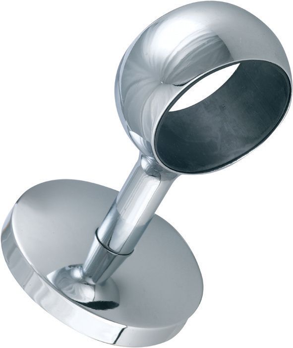 Image of Wickes Straight Post Handrail Bracket - Chrome