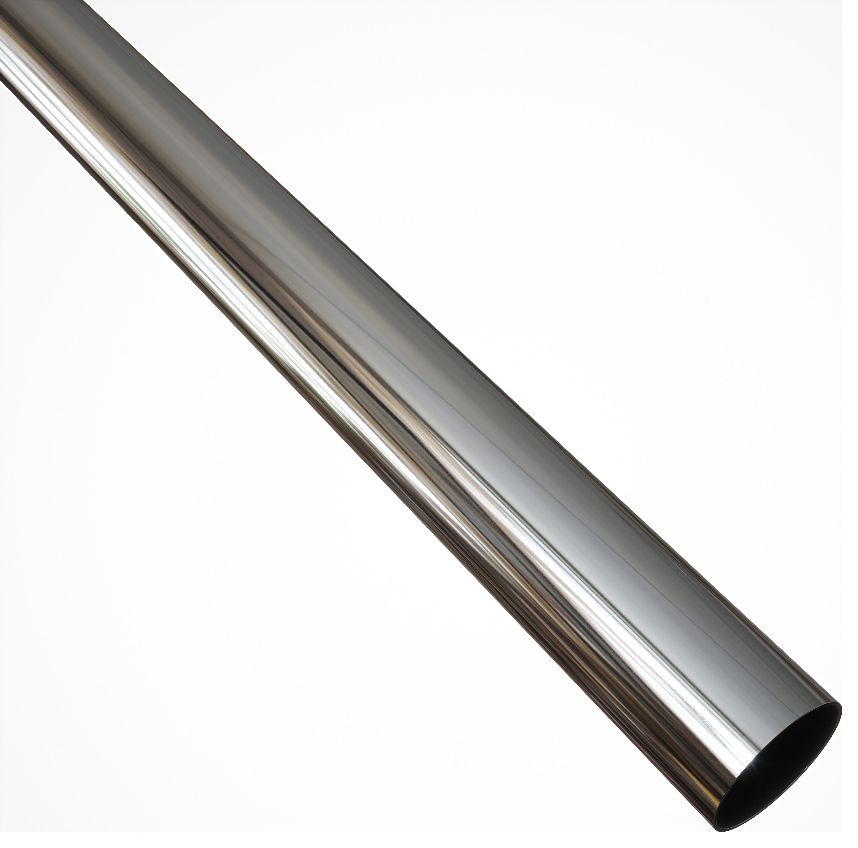 Image of Wickes Interior Multi Rail Tube - 25mm x 2.44m Chrome