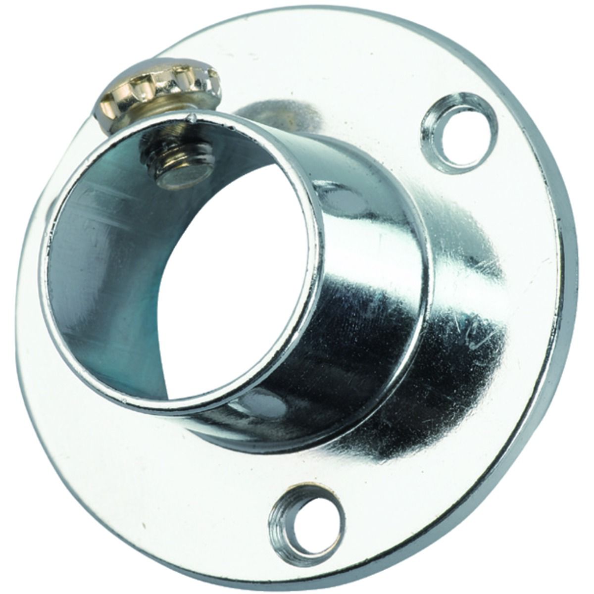 Rothley Chrome Interior Wardrobe Rail Retaining Socket - 19mm - Pack of 2