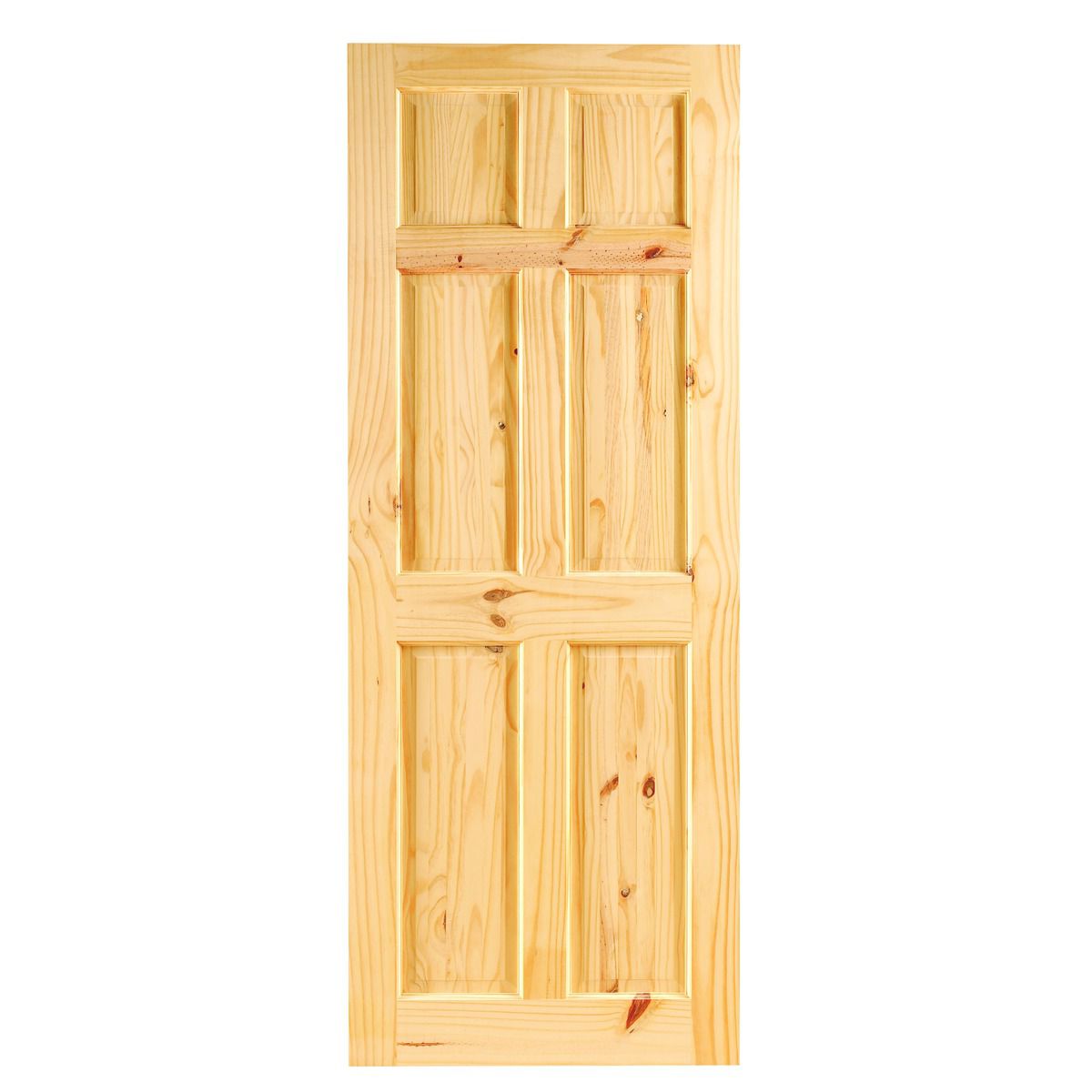 Wickes Lincoln Knotty Pine 6 Panel Internal Door - 1981 x 686mm