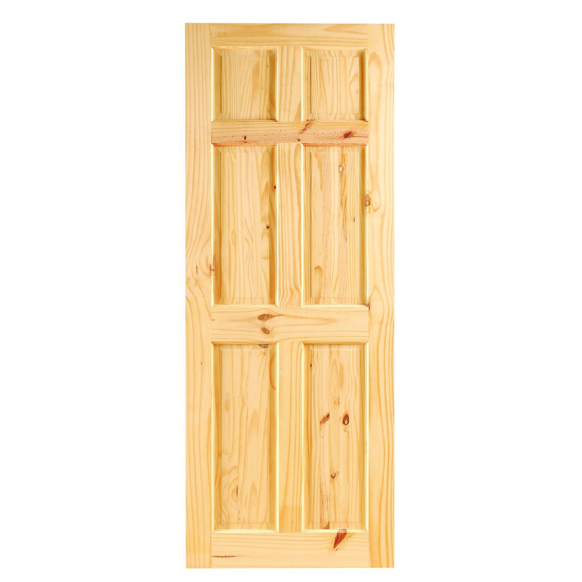 Wickes Lincoln Knotty Pine 6 Panel Internal Door - 1981mm