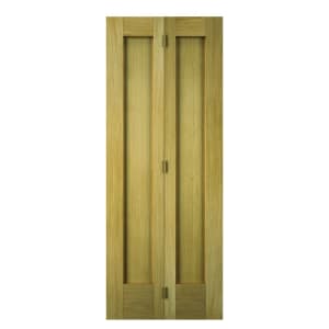 Wickes Oxford Oak 2 Panel Internal Bi-Fold Door - 1981 x 762mm