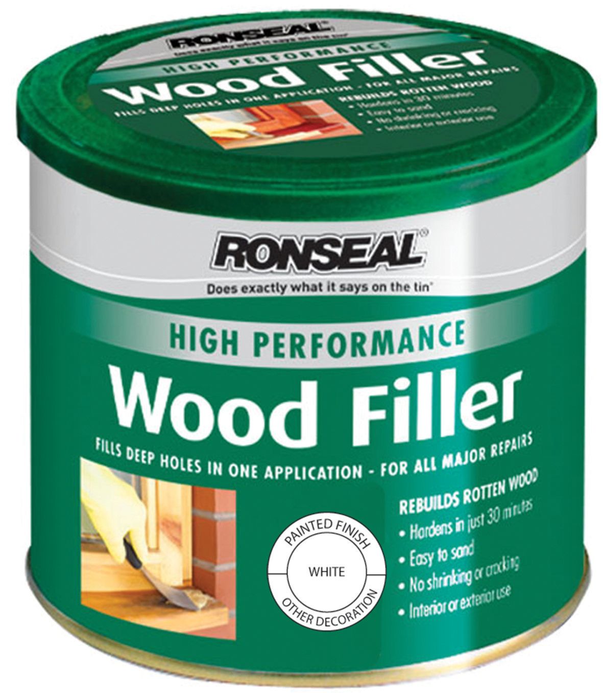 Ronseal High Performance Wood Filler - White 275g