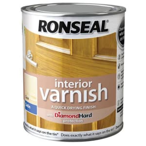 Ronseal Interior Varnish - Satin Clear 750ml