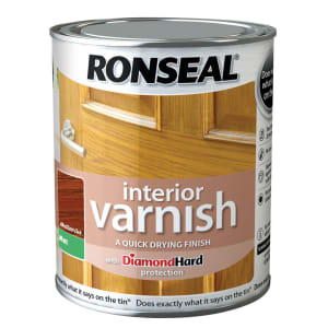 Ronseal Interior Varnish - Matt Medium Oak 750ml