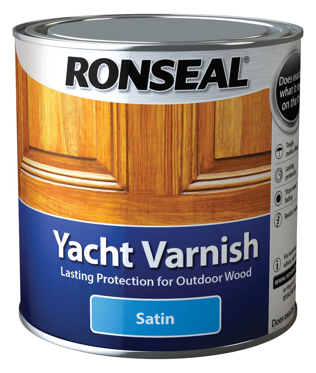 Image of Ronseal Exterior Yacht Varnish Satin - 1L