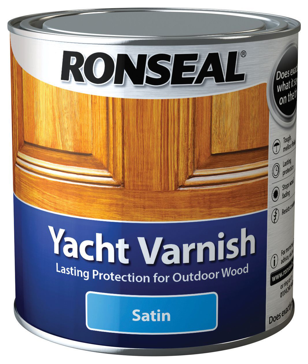 Image of Ronseal Exterior Yacht Varnish Satin - 1L