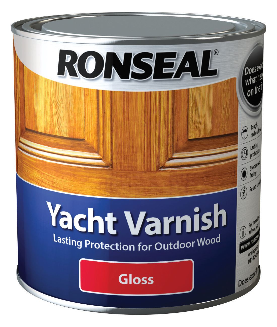 Image of Ronseal Exterior Yacht Varnish Gloss - 1L