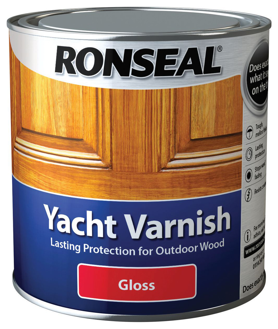 Image of Ronseal Exterior Yacht Varnish Gloss - 1L