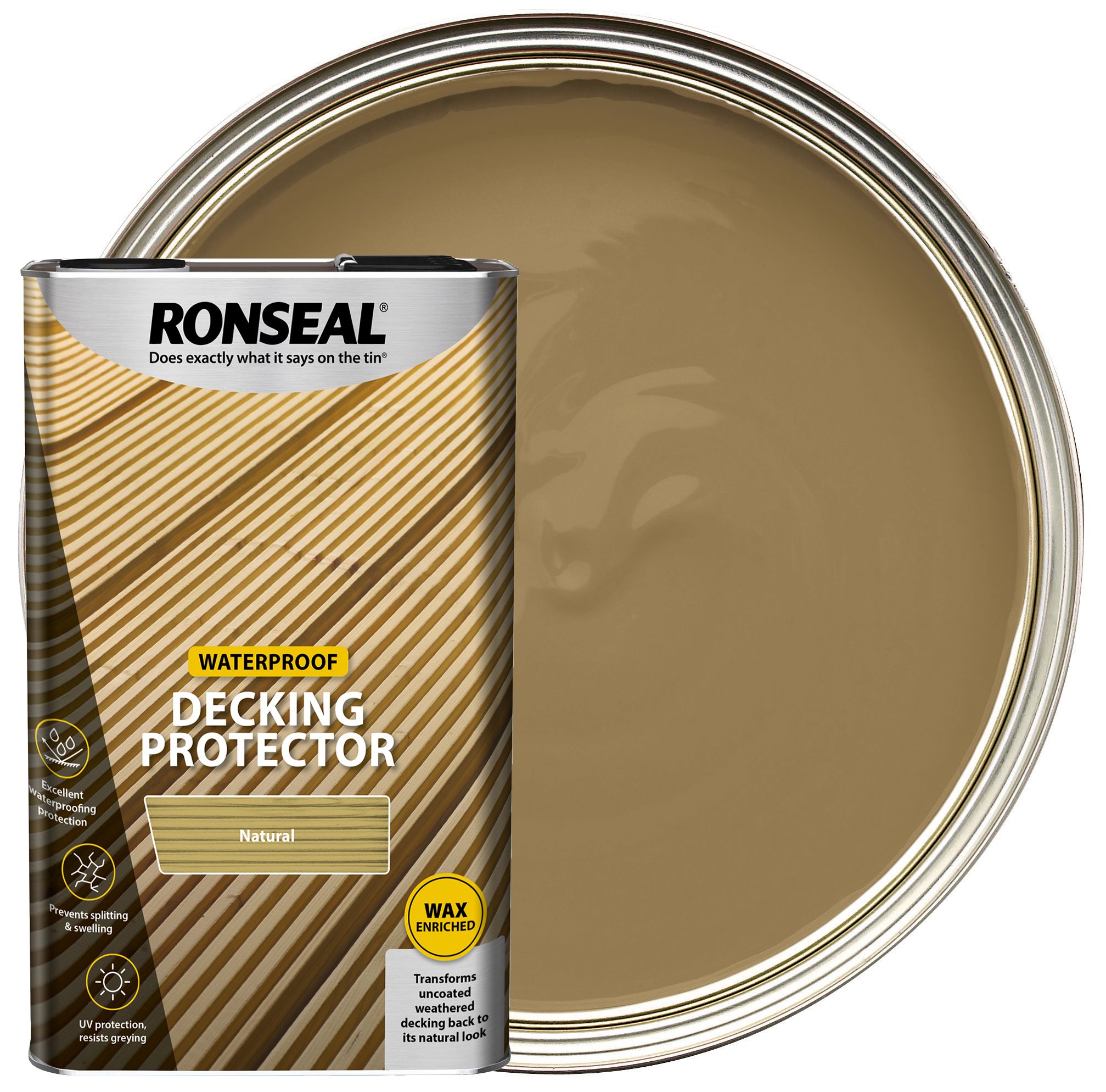 Image of Ronseal Decking Protector - Natural 5L