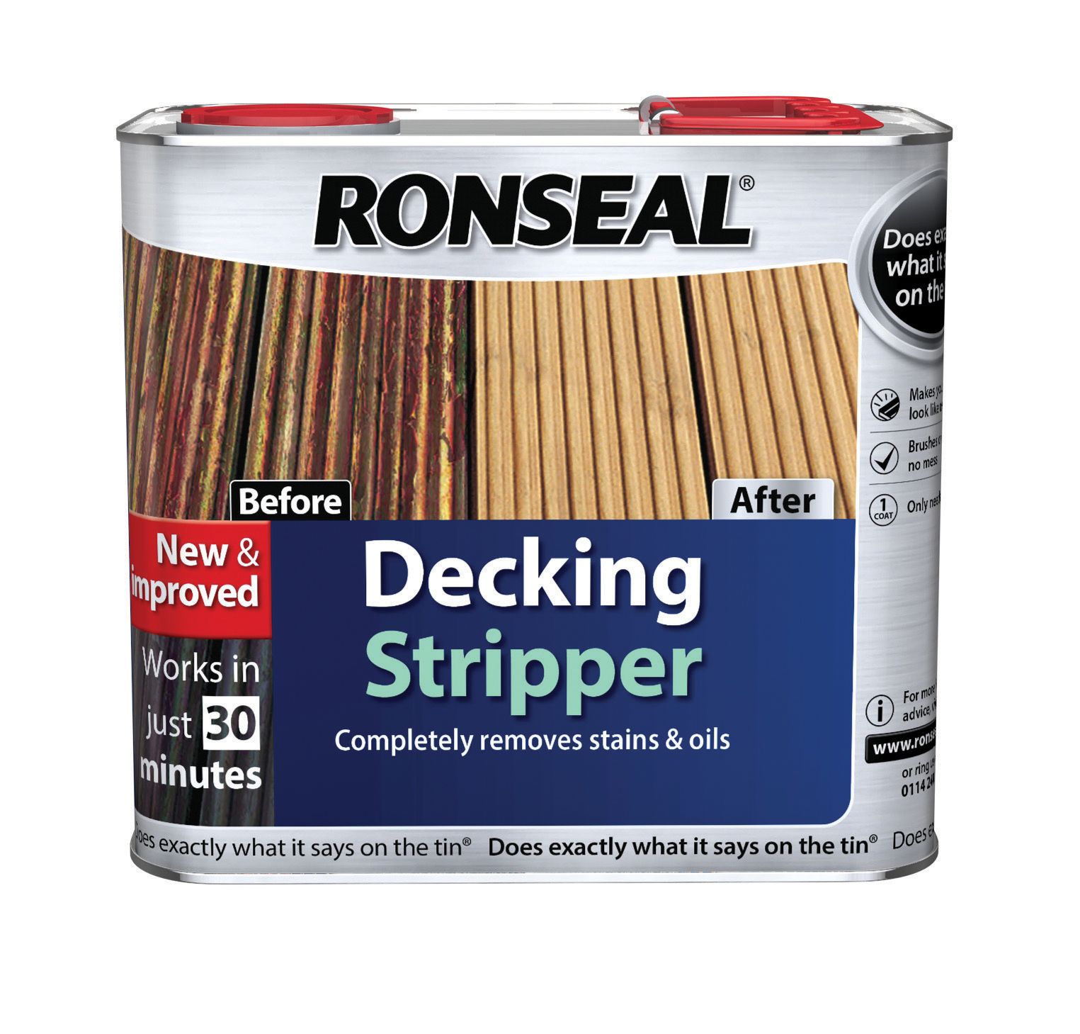 Image of Ronseal Decking Stripper - Clear 2.5L