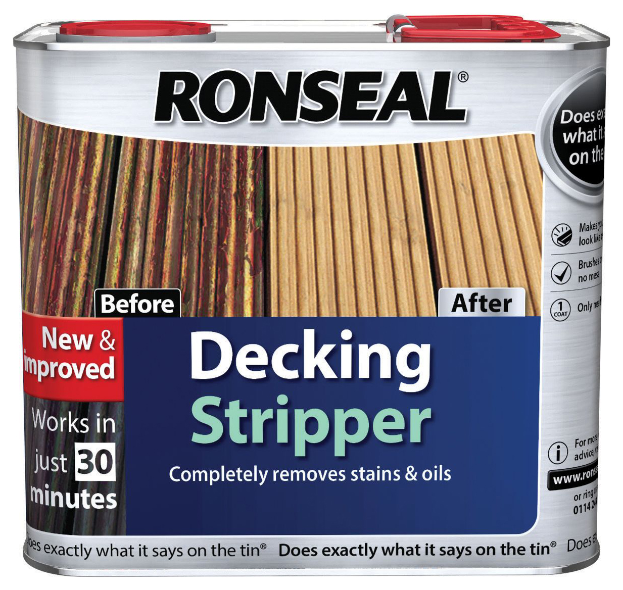 Image of Ronseal Decking Stripper - Clear 2.5L