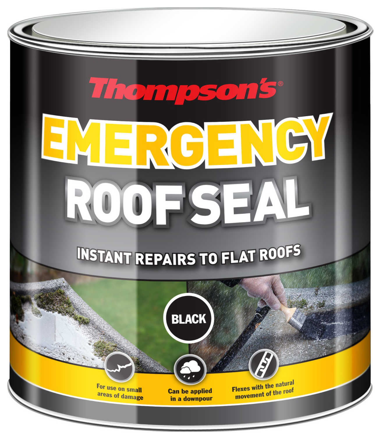 Image of Thompson's Black Emergency Roof Seal - 1L