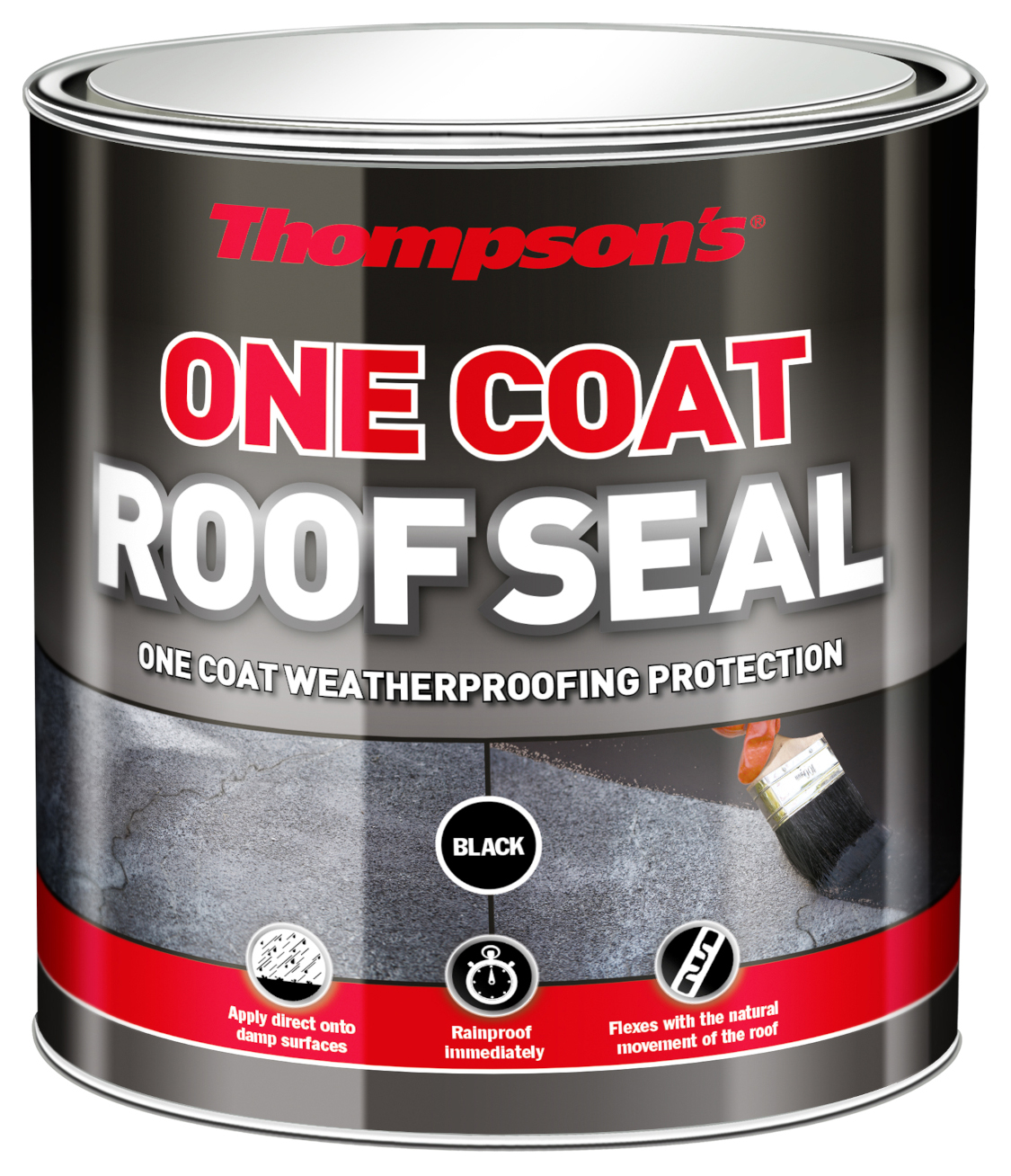 Thompson's Black One Coat Roof Seal - 5L