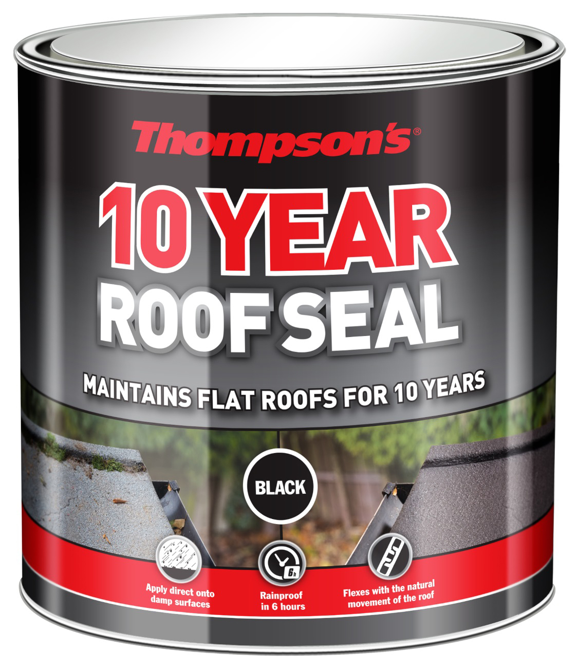 Thompson's Black 10 Year Roof Seal - 2.5L