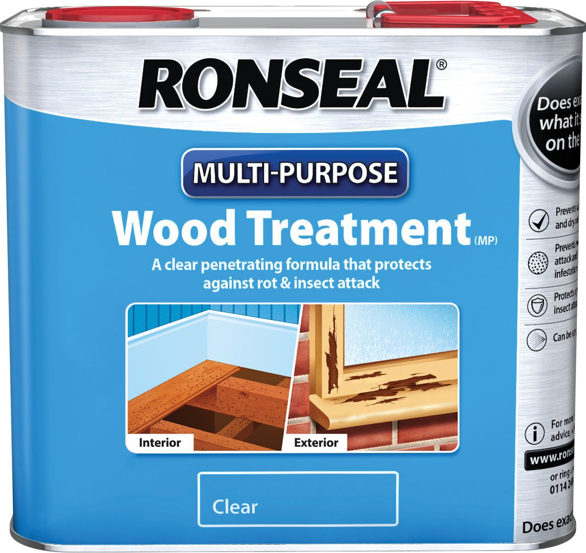 Image of Ronseal Multi-Purpose Wood Treatment - 2.5L