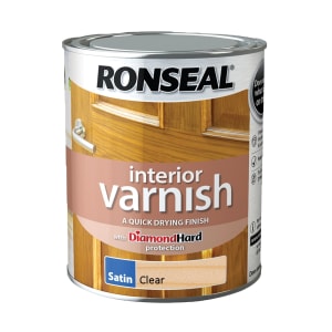 Ronseal Interior Varnish - Satin Clear 2.5L
