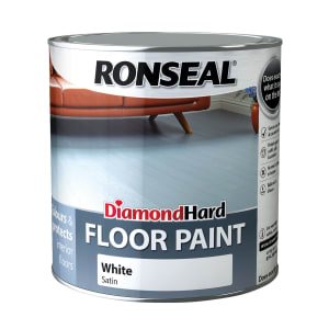 Ronseal Diamond Hard Floor Paint - Satin White - 2.5