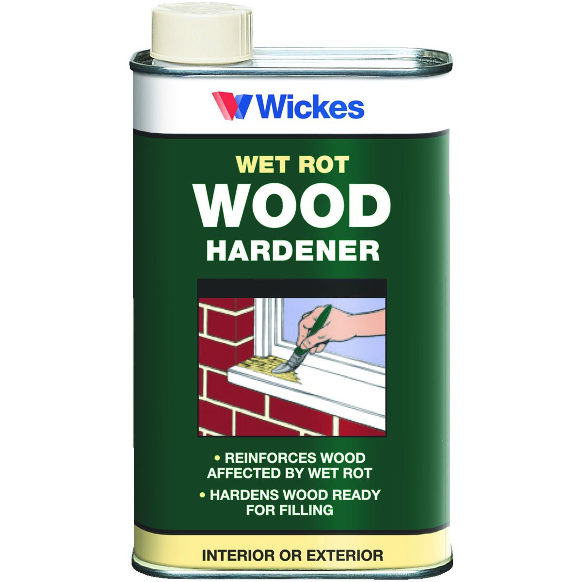 Wickes Wet Rot Wood Hardener - 500ml