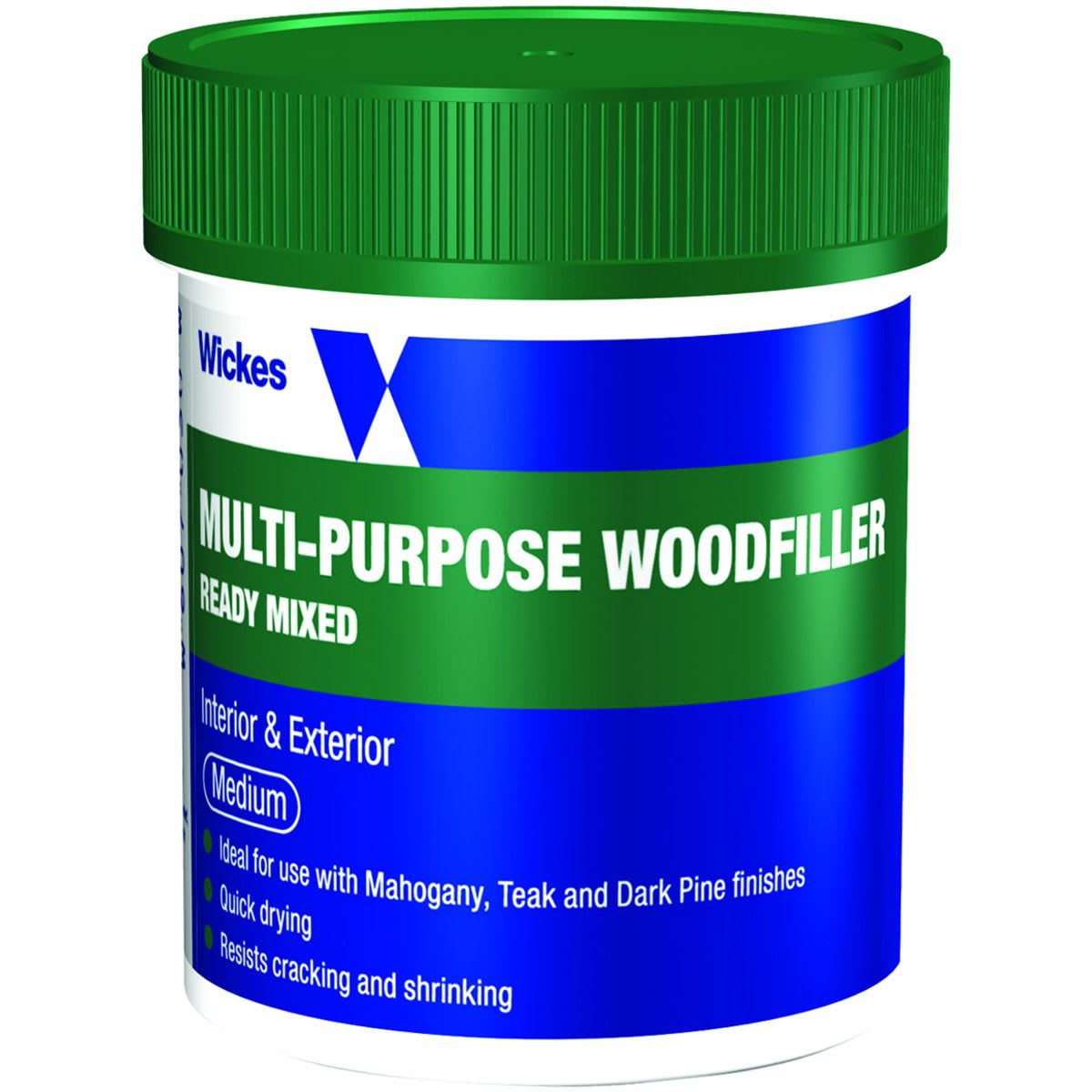 Wickes MultiPurpose Wood Filler Tub Medium 250g Wickes.co.uk