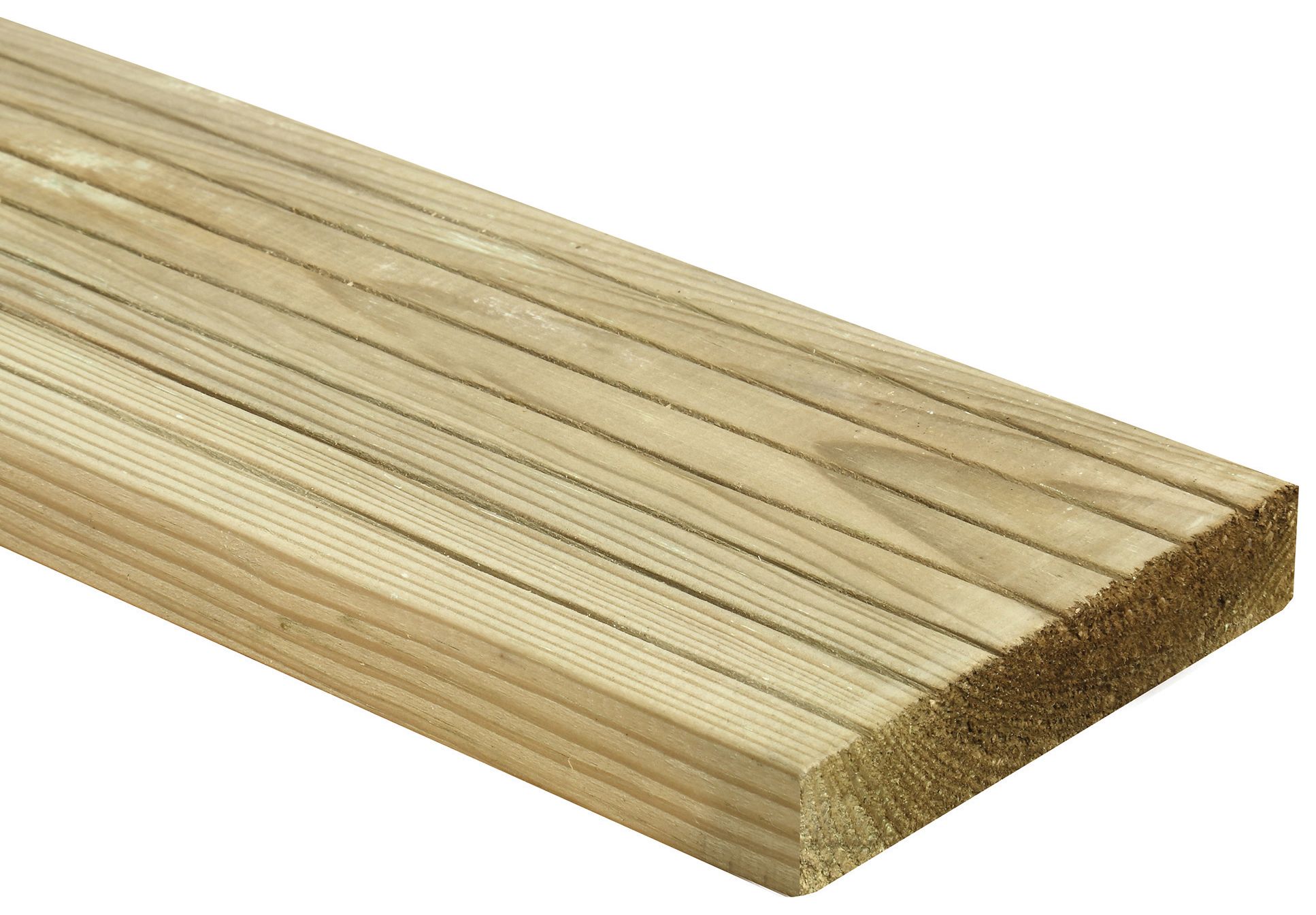 Wickes Natural Pine Deck Board - 25 x 120 x 1800mm