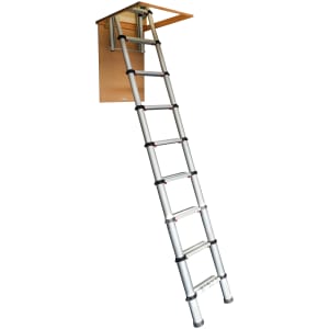 Werner Telscopic Aluminium Loft Ladder - Max Height 2.88m