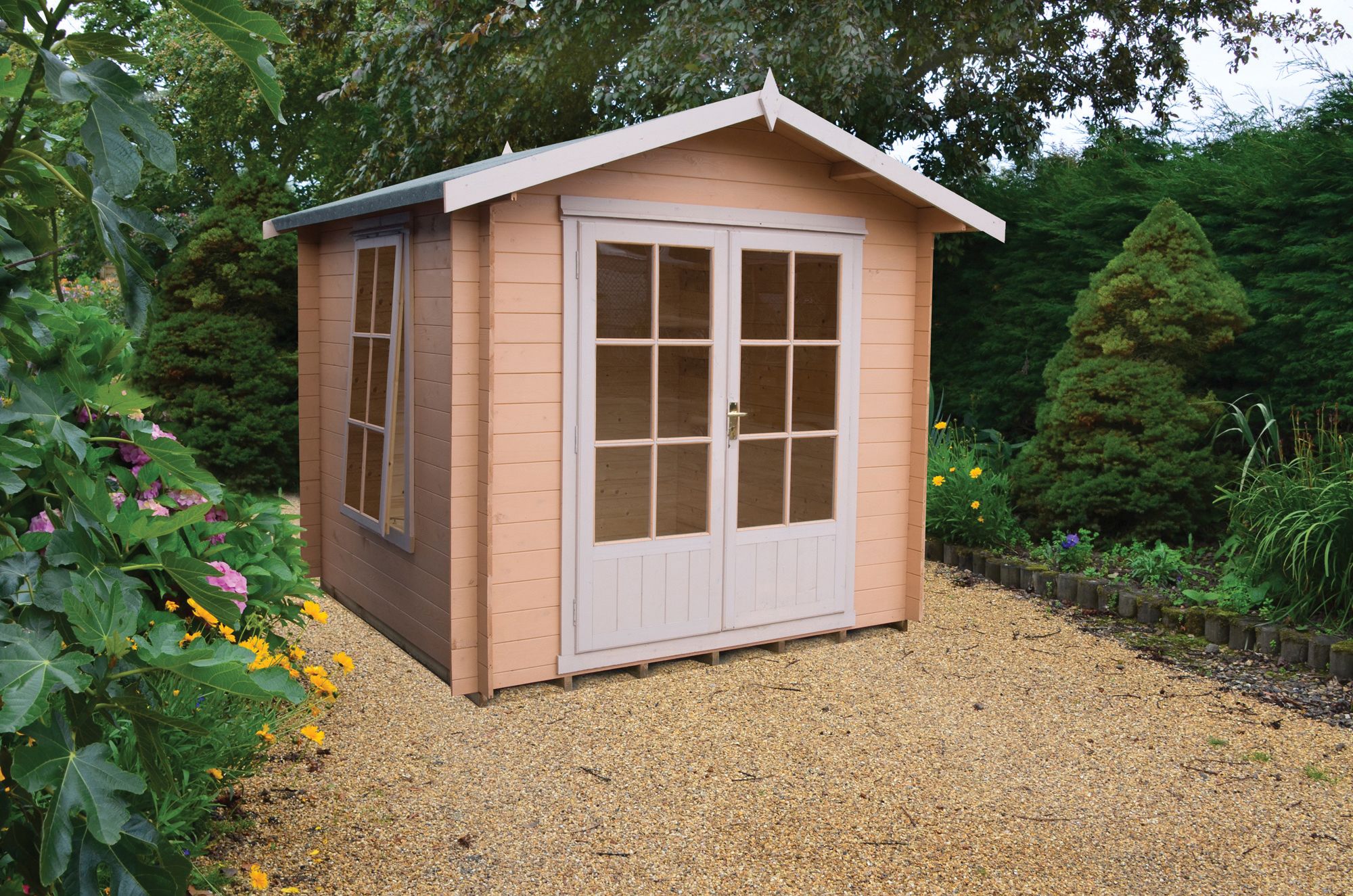 Shire Barnsdale 10 x 10ft Double Door Log Cabin