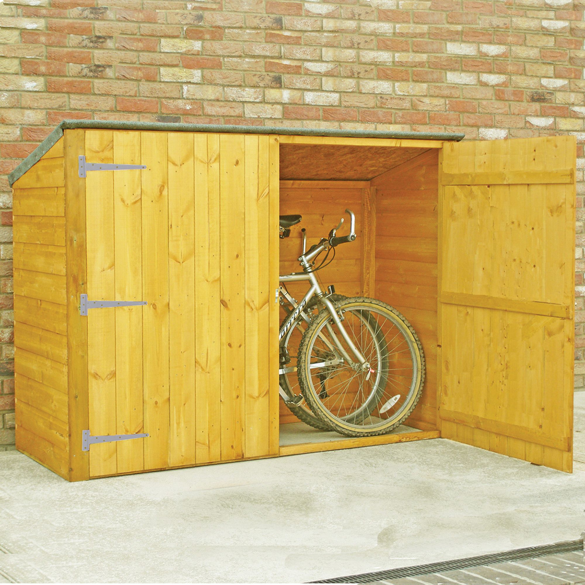 Image of Shire 6 x 2ft Shiplap Timber Bike Store Shed