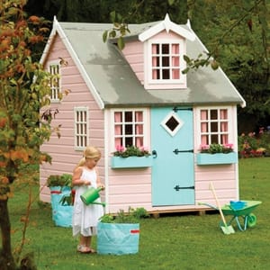 Shire 8 x 6ft Large Cottage & Bunk Wooden Children's Playhouse