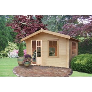 Image of Shire Bucknells 10 x 10ft Log Cabin with Assembly
