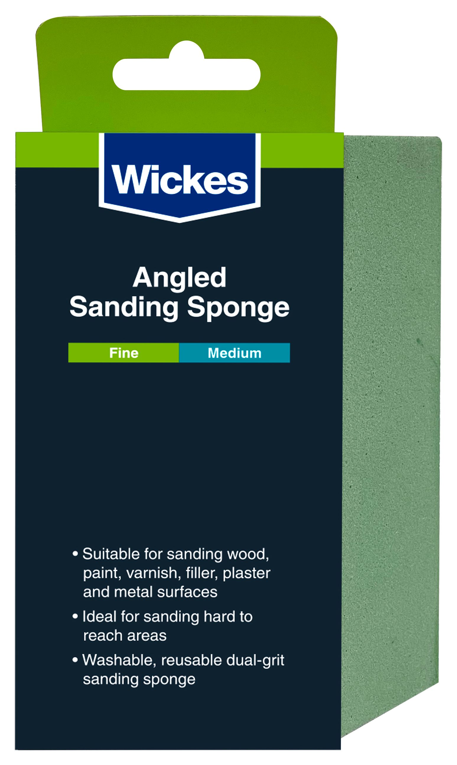 Image of Wickes Angled Sanding Sponge - Fine/Medium
