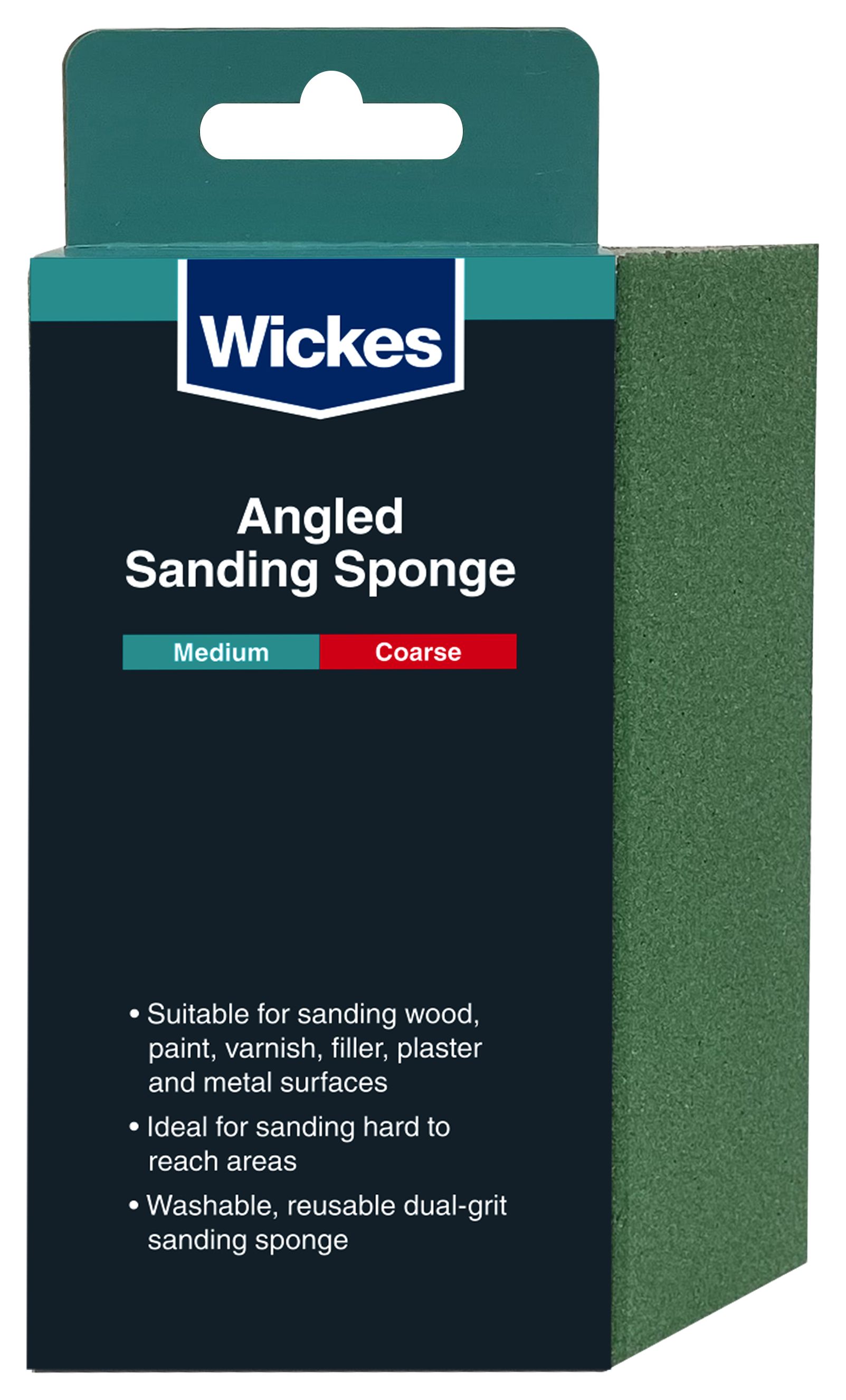 Image of Wickes Angled Sanding Sponge - Medium/Coarse
