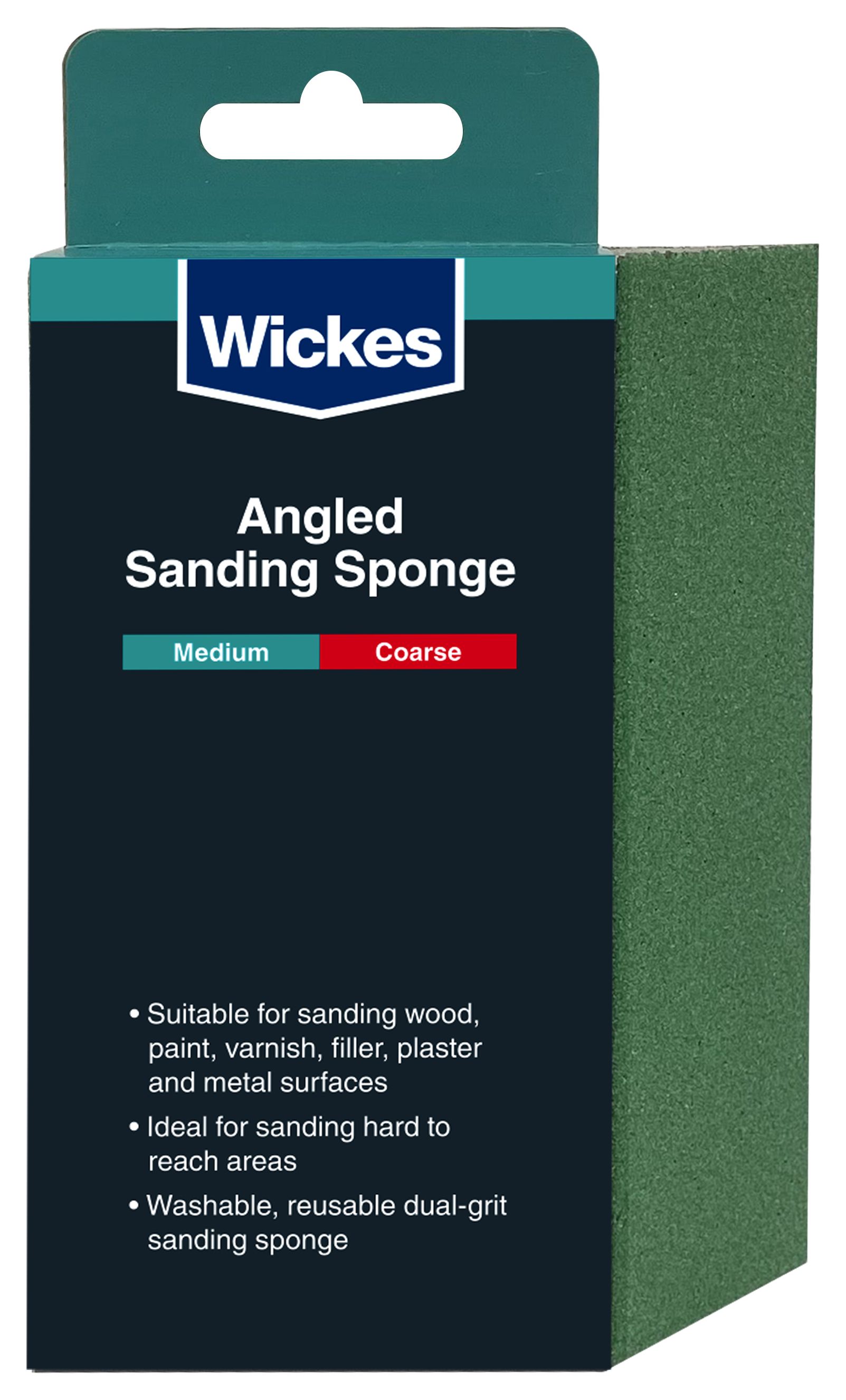 Wickes Angled Sanding Sponge - Medium/Coarse