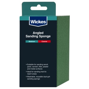 Wickes Angled Sanding Sponge - Medium/Coarse