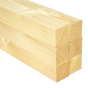 Image of Wickes Sawn Kiln Dried Timber - 47mm x 47mm x 2400mm - Pack of 6