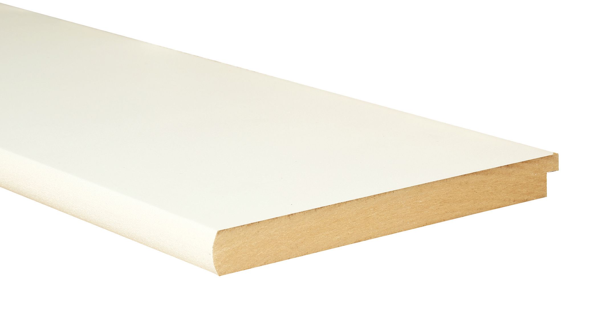 Image of Wickes Bullnose Primed MDF Window Board - 22mm x 219mm x 1500mm