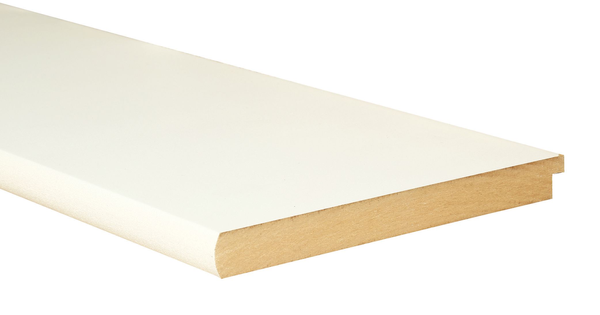 Wickes Bullnose Primed MDF Window Board - 22 x 219 x 2100mm