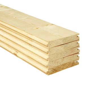 Image of Wickes PTG Timber Floorboards - 18mm x 119mm x 1800mm - Pack of 5