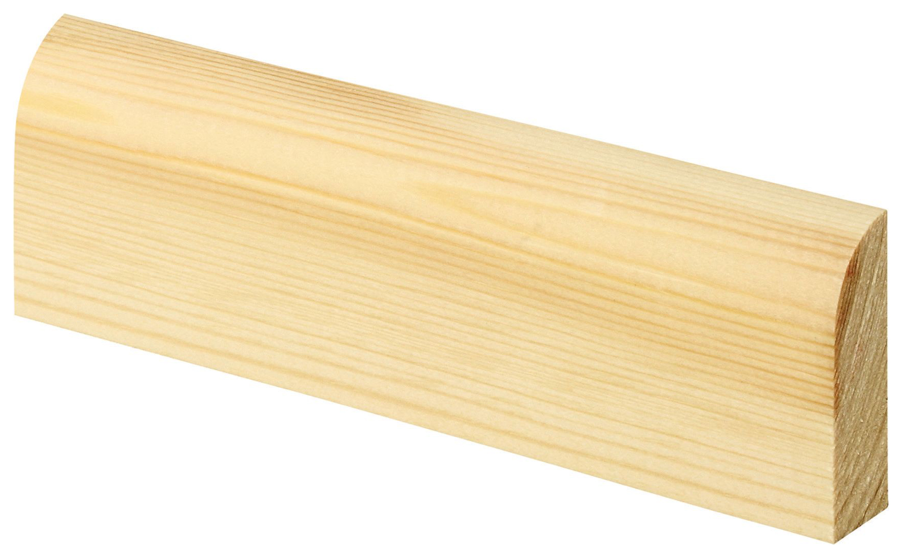 Wickes Large Round Pine Architrave - 15 x 45 x 2100mm - Pack of 5