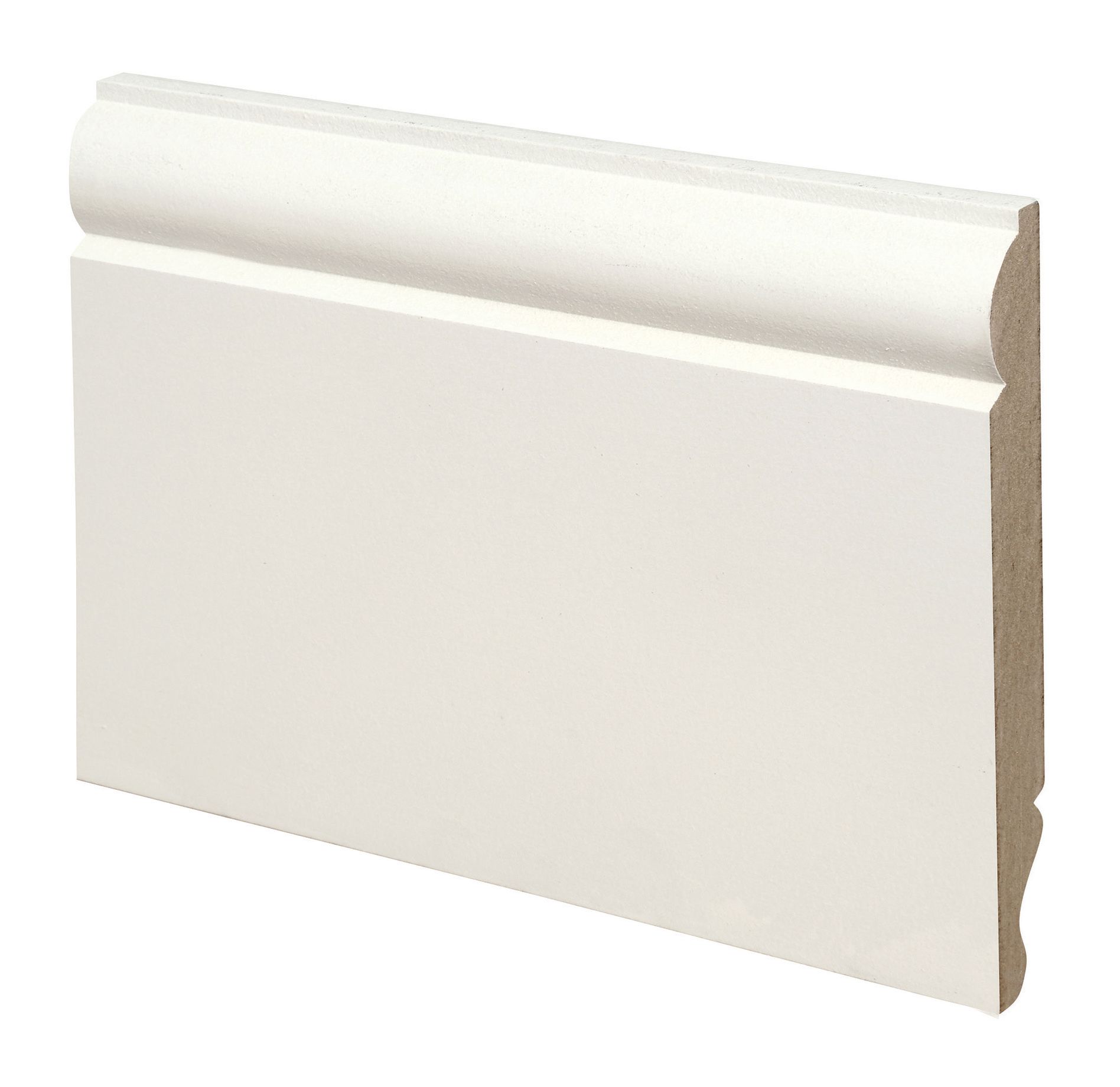 Image of Wickes Dual Purpose Torus/Ogee Primed MDF Skirting - 18 x 144 x 3660mm - Pack of 2