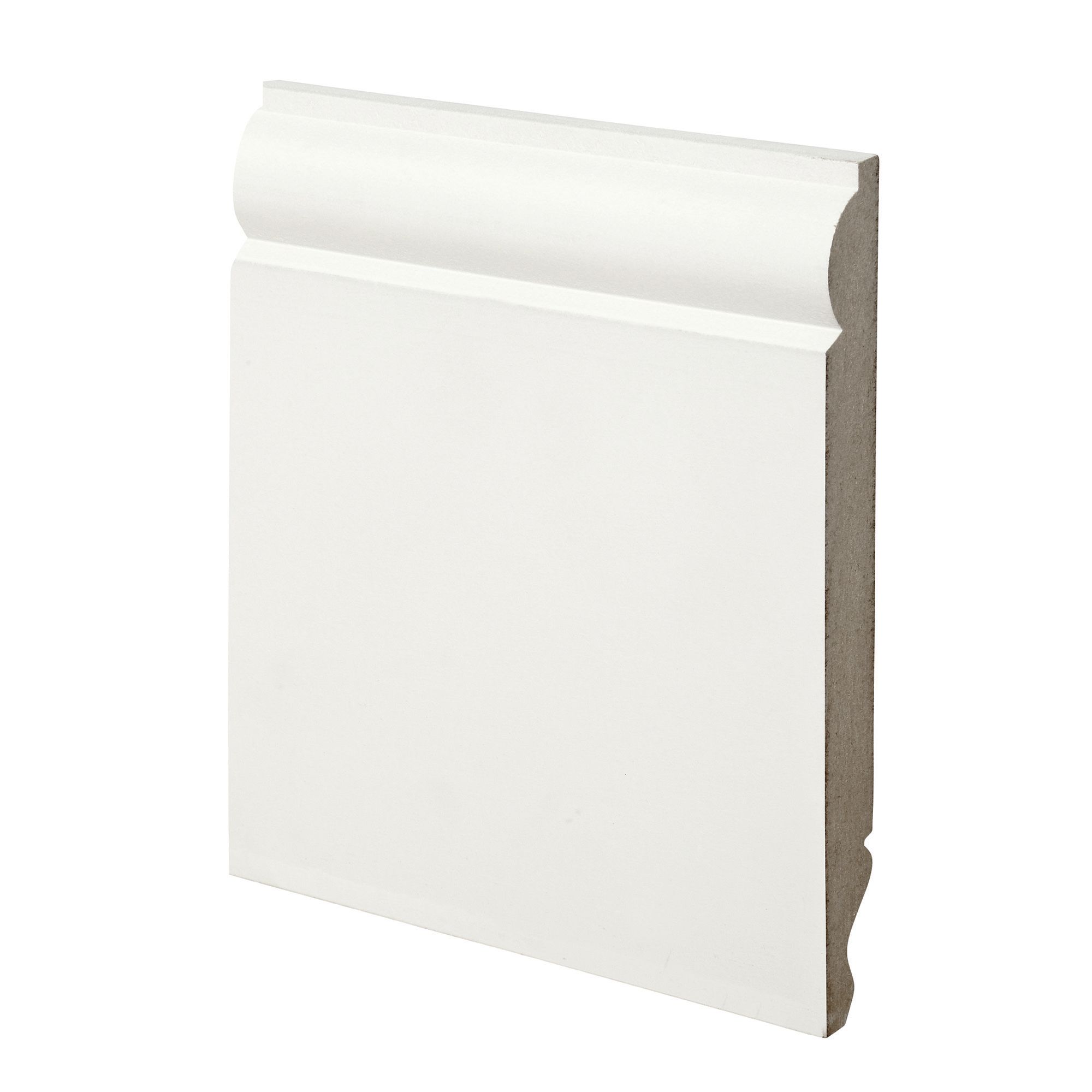 Wickes Dual Purpose Torus / Ogee Primed MDF Skirting - 18 x 169 x 3660mm - Pack of 2