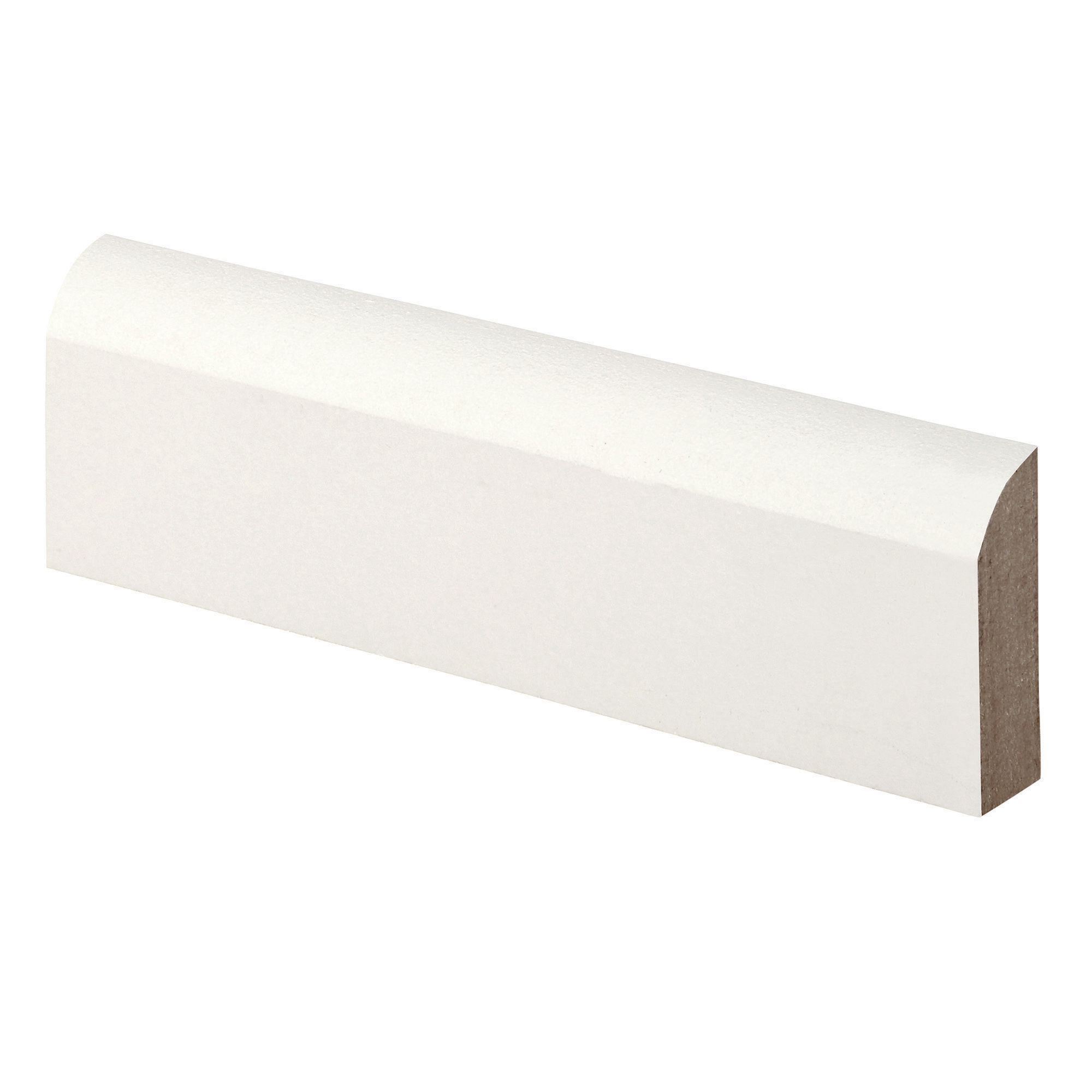 Image of Wickes Bullnose Primed MDF Architrave - 14.5mm x 44mm x 2.1m