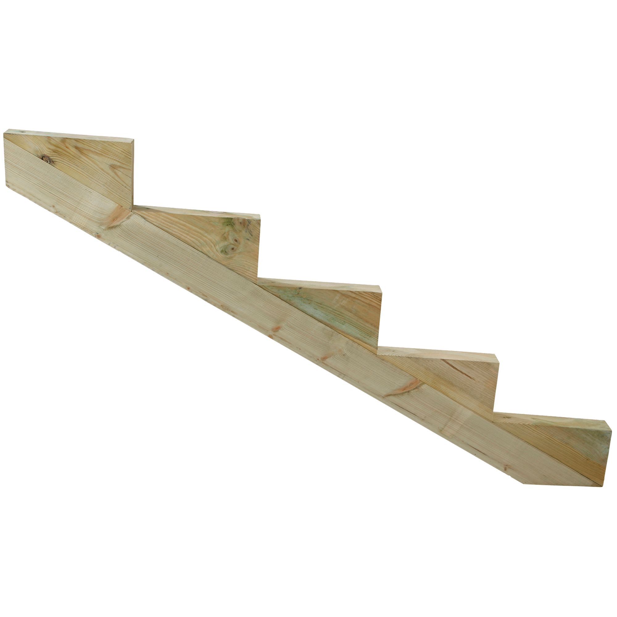 Wickes 5 Tread Decking Stair Stringer - 45 x 250 x 1510mm