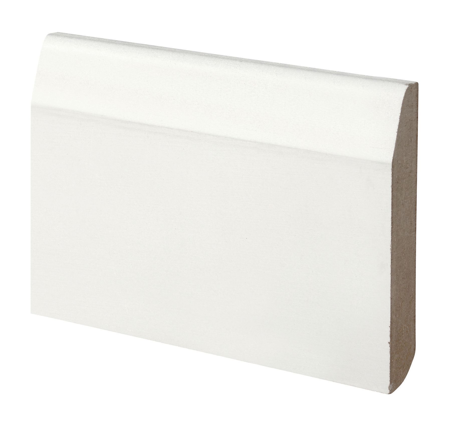 Wickes Dual Purpose Chamfered / Bullnose Primed MDF Skirting - 14.5 x 94 x 2400mm