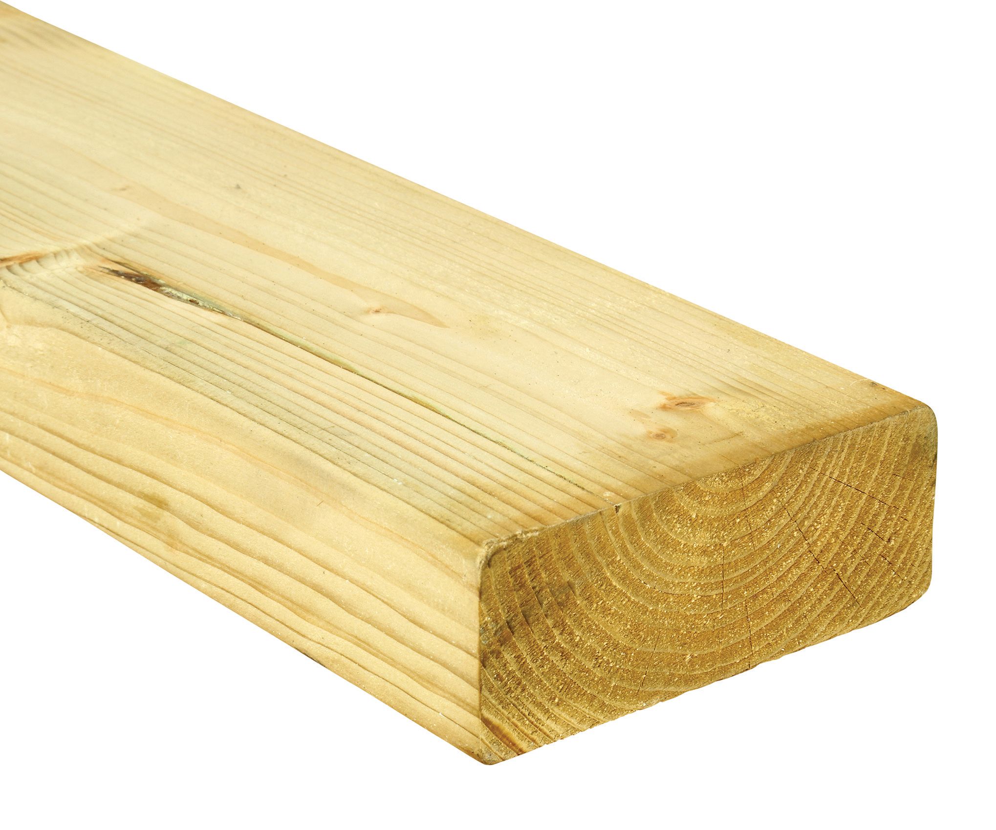 Image of Wickes Treated Kiln Dried C16 Timber - 45 x 120 x 2400mm